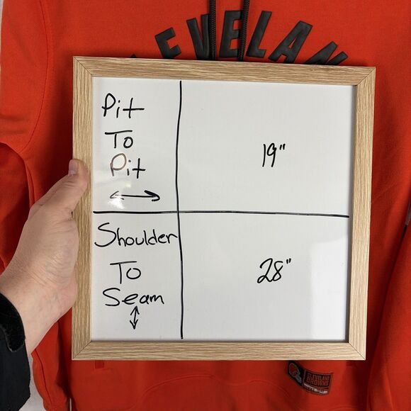 Cleveland Browns Throwback Helmet Logo Hoodie Sz Small Orange NFL Ultra NWT - Picture 6 of 6